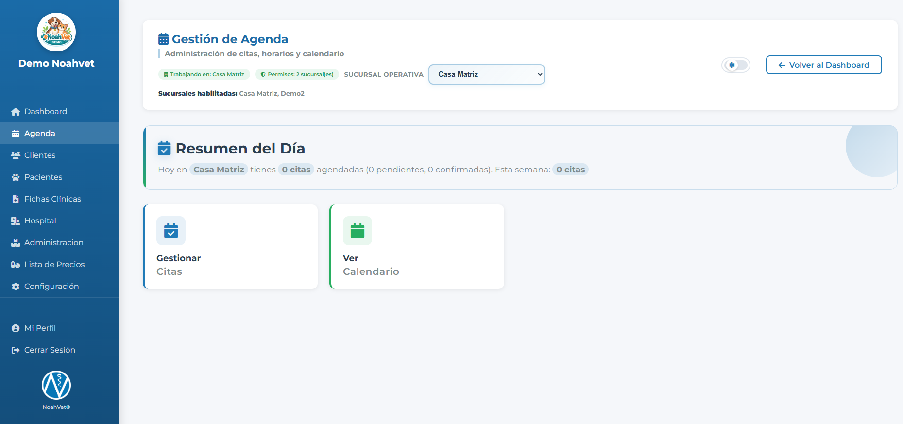 Resumen diario multisucursal